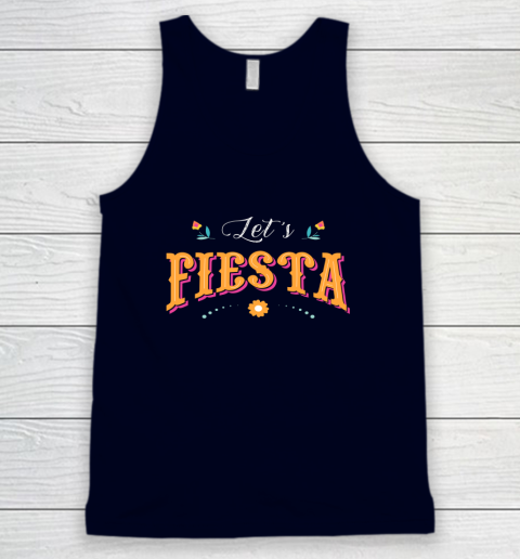 Cinco De Mayo Party Lets Fiesta Mexican Typography Tank Top 2