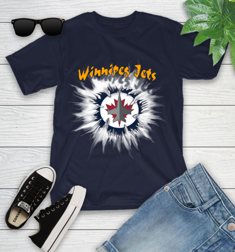 Winnipeg Jets NHL Hockey Adoring Fan Rip Sports Youth T-Shirt 2