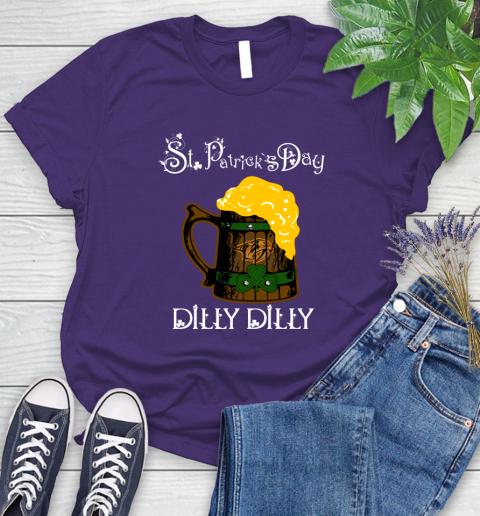 NHL Nashville Predators St Patrick's Day Dilly Dilly Beer Hockey Sports Women's T-Shirt 4