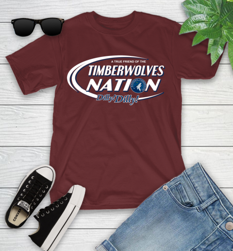 NBA A True Friend Of The Minnesota Timberwolves Dilly Dilly Basketball Sports Youth T-Shirt 14