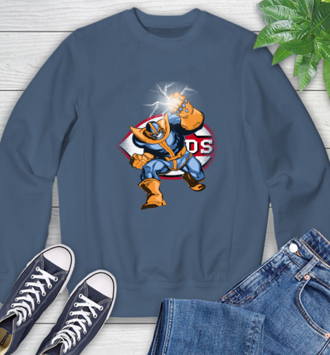 Cincinnati Reds MLB Baseball Thanos Avengers Infinity War Marvel Sweatshirt 8