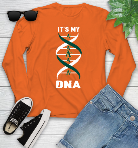 Oakland Athletics MLB Baseball It's My DNA Sports Youth Long Sleeve 3