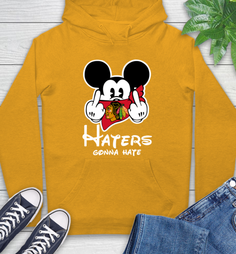 NHL Chicago Blackhawks Haters Gonna Hate Mickey Mouse Disney Hockey T Shirt Hoodie 2