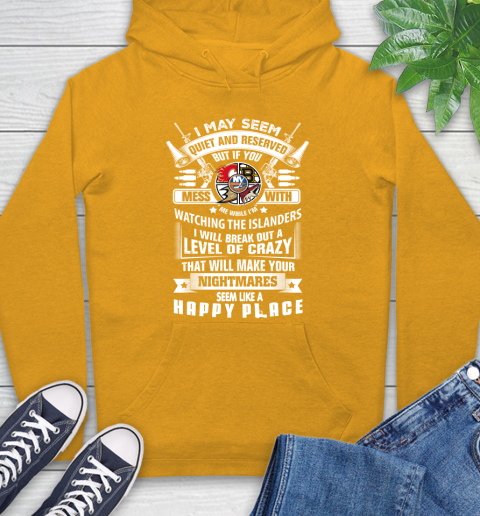 New York Islanders NHL Hockey Don't Mess With Me While I'm Watching My Team Sports Hoodie 2
