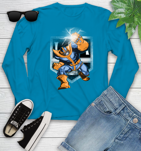 Los Angeles Kings NHL Hockey Thanos Avengers Infinity War Marvel Youth Long Sleeve 8