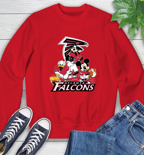 NFL Atlanta Falcons Mickey Mouse Donald Duck Goofy Football Shirt Sweatshirt 10