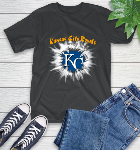 Kansas City Royals MLB Baseball Adoring Fan Rip Sports T-Shirt