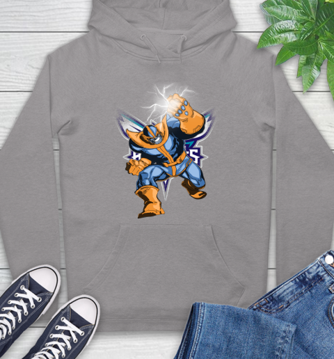 Charlotte Hornets NBA Basketball Thanos Avengers Infinity War Marvel Hoodie 6