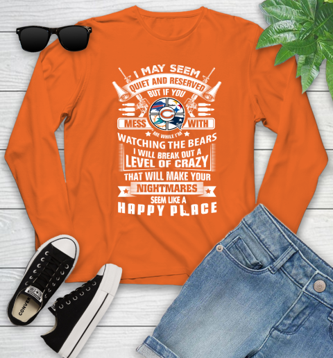 Chicago Bears NFL Football Don't Mess With Me While I'm Watching My Team Sports (1) Youth Long Sleeve 4 Chicago Bears NFL Football Don't Mess With Me While I'm Watching My Team Sports (1) Youth Long Sleeve - Image 4