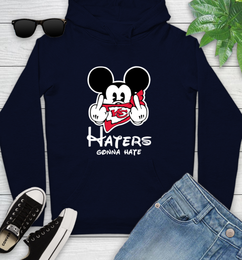 NFL Kansas City Chiefs Haters Gonna Hate Mickey Mouse Disney Football T Shirt_000 Youth Hoodie 3