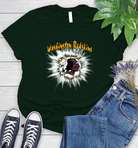 Washington Redskins NFL Football Adoring Fan Rip Sports Women's T-Shirt 6