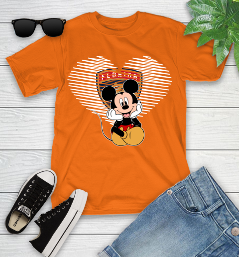NHL Florida Panthers The Heart Mickey Mouse Disney Hockey Youth T