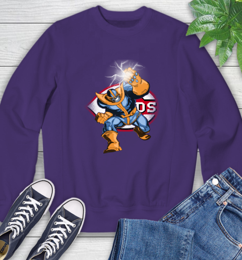 Cincinnati Reds MLB Baseball Thanos Avengers Infinity War Marvel Sweatshirt 4