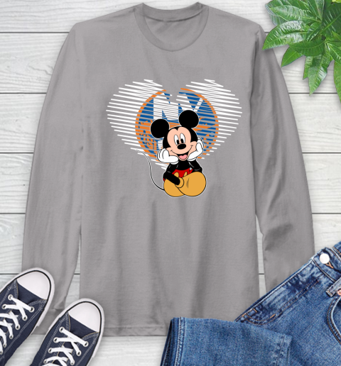 NHL New York Islanders The Heart Mickey Mouse Disney Hockey Long Sleeve T-Shirt 6