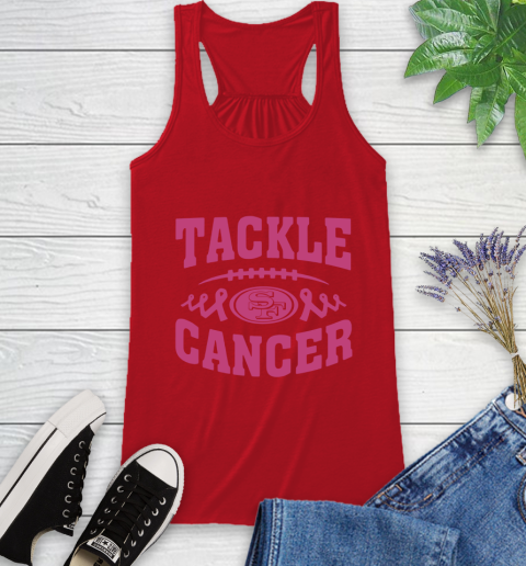 San Francisco 49ers Tackle Breast Cancer Racerback Tank 6