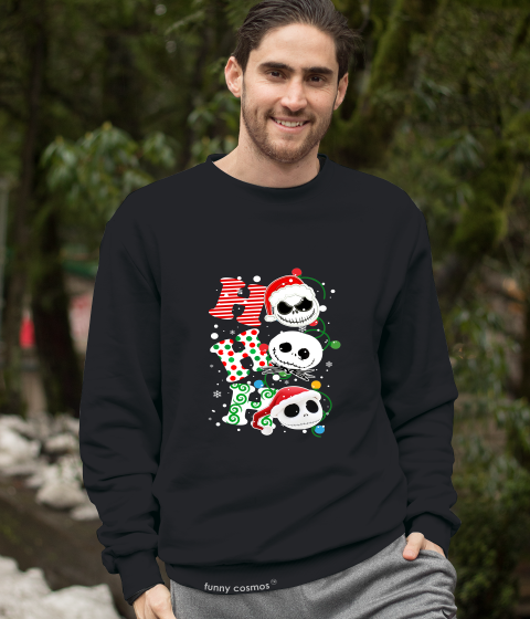 Nightmare Before Christmas T Shirt, Jack Skellington T Shirt, HoHoHo Tshirt, Christmas Gifts