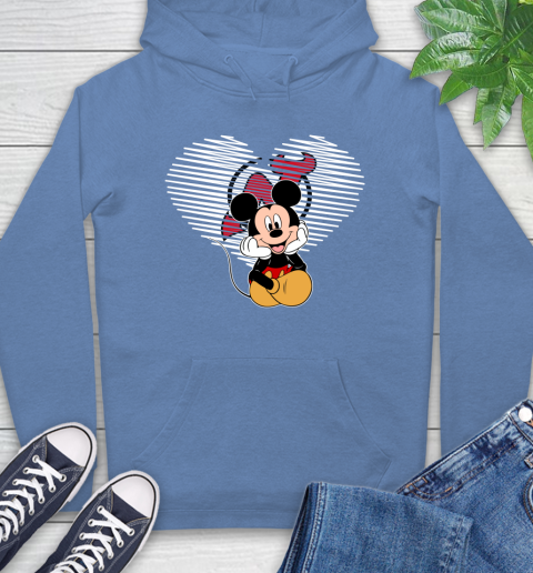 NHL New Jersey Devils The Heart Mickey Mouse Disney Hockey Hoodie 11