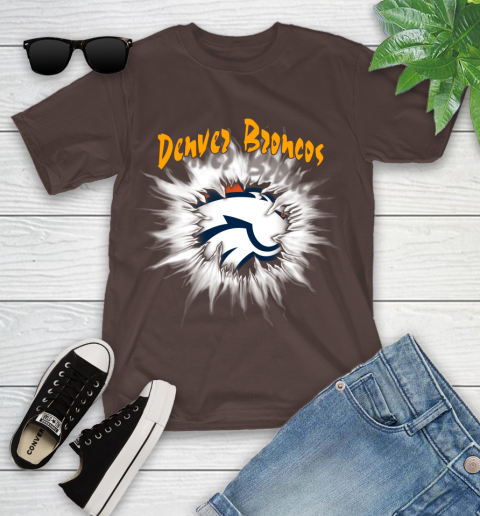 Denver Broncos NFL Football Adoring Fan Rip Sports Youth T-Shirt 7