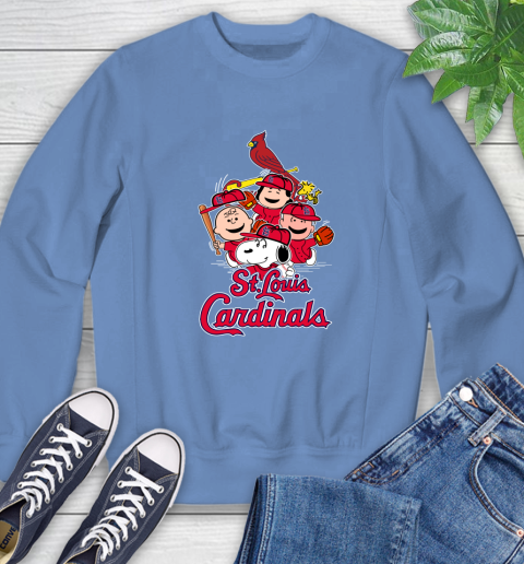 MLB St.Louis Cardinals Snoopy Charlie Brown Woodstock The Peanuts Movie Baseball T Shirt_000 Sweatshirt 11