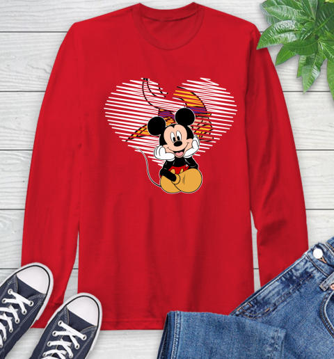 NFL Minnesota Vikings The Heart Mickey Mouse Disney Football T Shirt_000 Long Sleeve T-Shirt 11