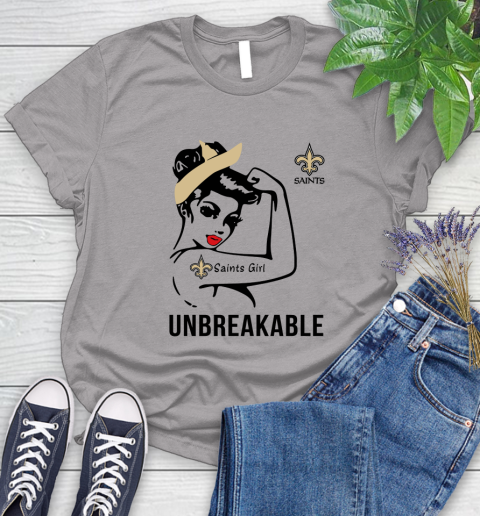Nfl New Orleans Saints Girl Unbreakable Football Sports Women S T