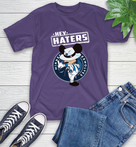 NBA Hey Haters Mickey Basketball Sports Minnesota Timberwolves T-Shirt 5