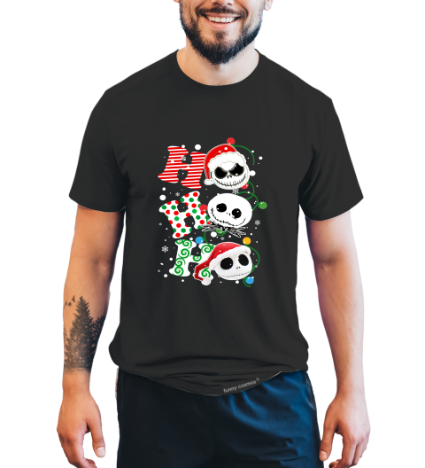 Nightmare Before Christmas Shirt, HoHoHo Tshirt, Jack Skellington T Shirt, Christmas Gifts, Halloween Gifts