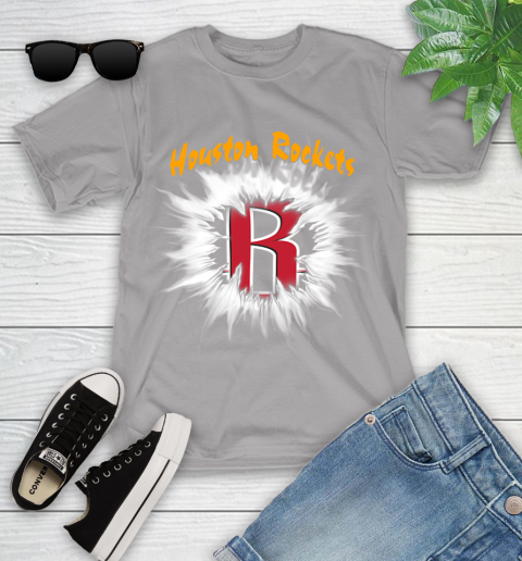 Houston Rockets NBA Basketball Rip Sports Youth T-Shirt 4