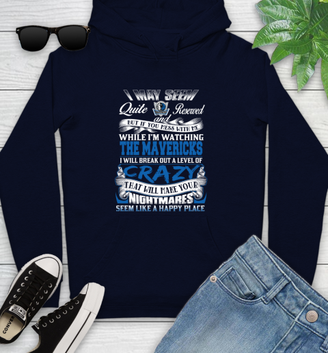 Dallas Mavericks NBA Basketball Don't Mess With Me While I'm Watching My Team Youth Hoodie 3