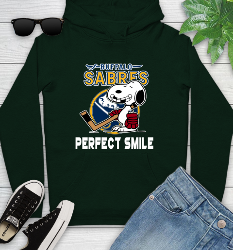 NHL Buffalo Sabres Snoopy Perfect Smile The Peanuts Movie Hockey T Shirt Youth Hoodie 14
