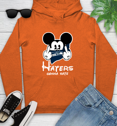 NFL Seattle Seahawks Haters Gonna Hate Mickey Mouse Disney Football T Shirt Youth Hoodie 4