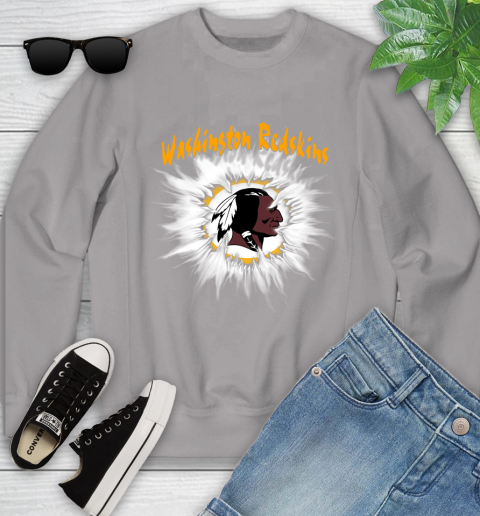 Washington Redskins NFL Football Adoring Fan Rip Sports Youth Sweatshirt 3
