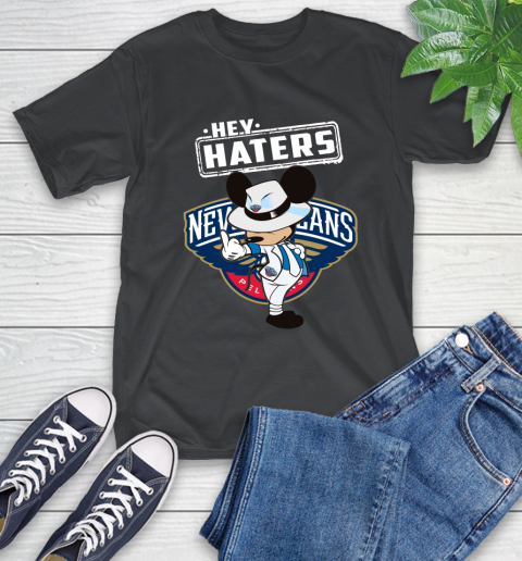 NBA Hey Haters Mickey Basketball Sports New Orleans Pelicans T-Shirt
