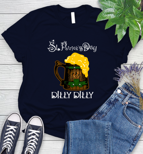 NHL Nashville Predators St Patrick's Day Dilly Dilly Beer Hockey Sports Women's T-Shirt 2