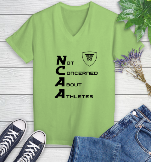 Not Concerned About Athletes Women's V-Neck T-Shirt 6