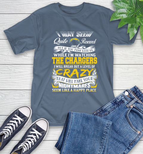 Los Angeles Chargers NFL Football Don't Mess With Me While I'm Watching My Team T-Shirt 8