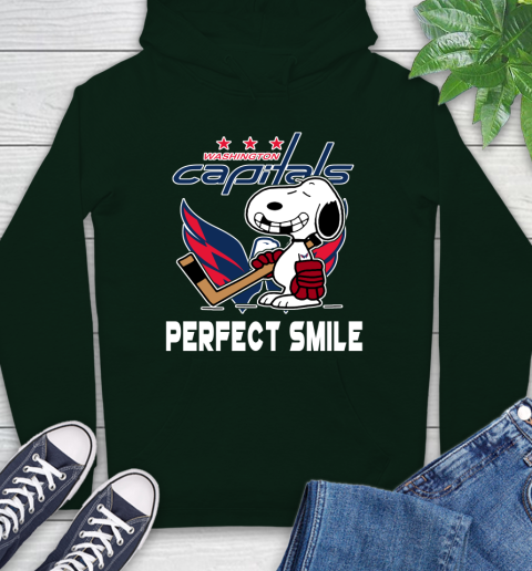 NHL Washington Capitals Snoopy Perfect Smile The Peanuts Movie Hockey T Shirt Hoodie 12