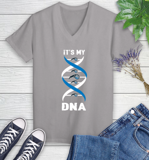 Orlando Magic NBA Basketball It's My DNA Sports Women's V-Neck T-Shirt 4
