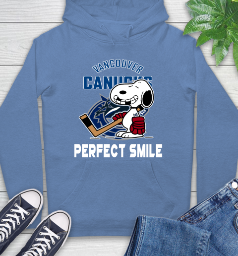 NHL Vancouver Canucks Snoopy Perfect Smile The Peanuts Movie Hockey T Shirt Hoodie 11