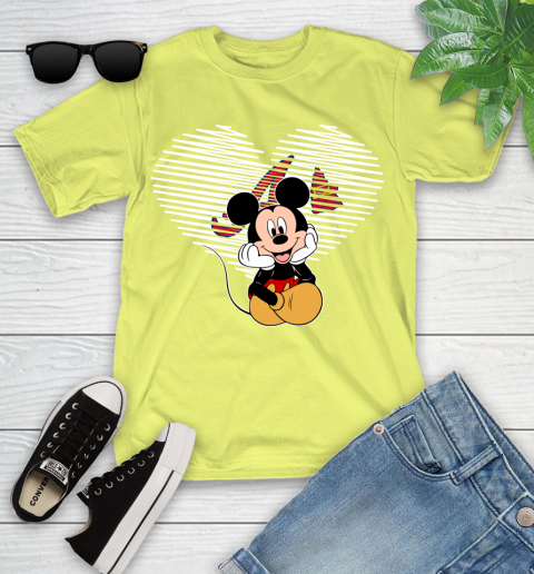 MLB Atlanta Braves The Heart Mickey Mouse Disney Baseball T Shirt_000 Youth T-Shirt 10