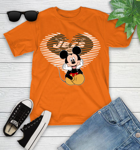 NFL New York Jets The Heart Mickey Mouse Disney Football T Shirt_000 Youth T-Shirt 9