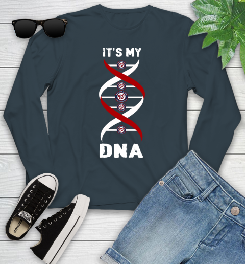 Washington Nationals MLB Baseball It's My DNA Sports Youth Long Sleeve - Image 10