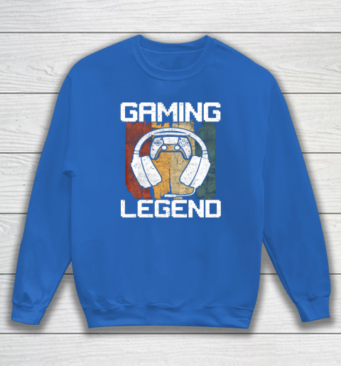 Gaming Legend PC Gamer Video Games Vintage Sweatshirt 5