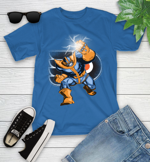 Philadelphia Flyers NHL Hockey Thanos Avengers Infinity War Marvel Youth T-Shirt 12