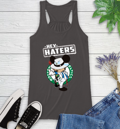 NBA Hey Haters Mickey Basketball Sports Boston Celtics Racerback Tank 11
