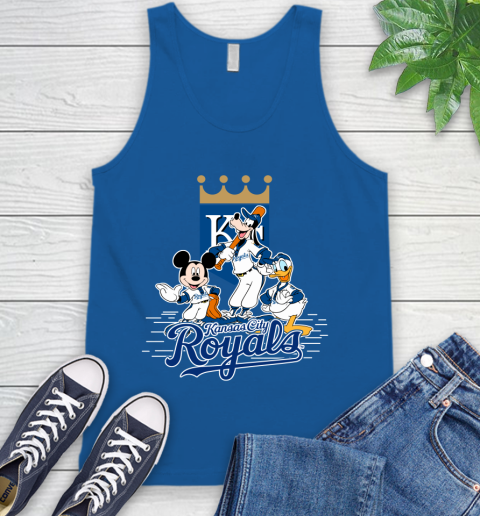 MLB Kansas City Royals Mickey Mouse Donald Duck Goofy Baseball T Shirt Tank Top 4