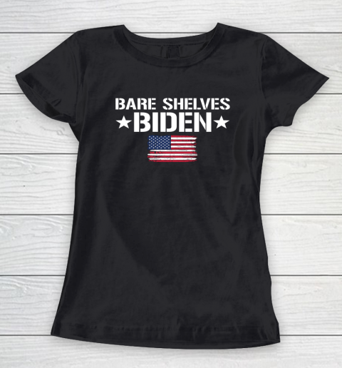 Bare Shelves Biden Shirt 2021 America Flag Women's T-Shirt
