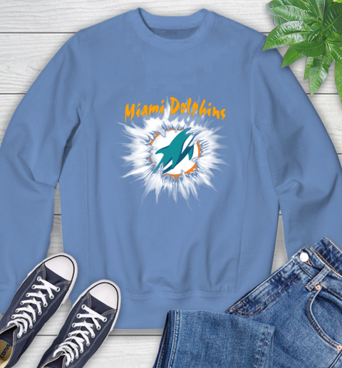 Miami Dolphins NFL Football Adoring Fan Rip Sports Sweatshirt 11