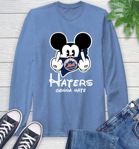 MLB New York Mets Haters Gonna Hate Mickey Mouse Disney Baseball T Shirt_000 Long Sleeve T-Shirt 12