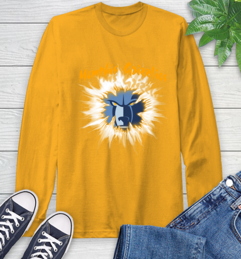 Memphis Grizzlies NBA Basketball Rip Sports Long Sleeve T-Shirt 2